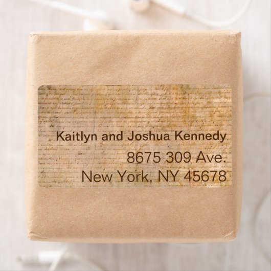 Étiquette Déclaration d'indépendance 📜 Parchmen historique (En situation)