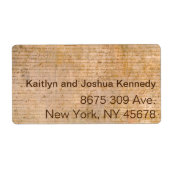 Étiquette Déclaration d'indépendance 📜 Parchmen historique (Devant)