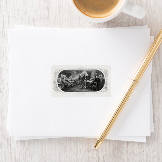 Étiquette Déclaration d'indépendance : Projet de loi de 2 $, (En situation)