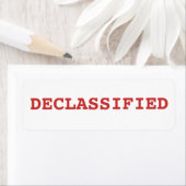 Étiquette déclassifié (En situation)