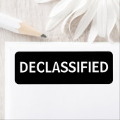 Étiquette déclassifié (En situation)