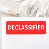 Étiquette déclassifié (En situation)