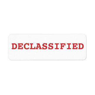 Étiquette déclassifié