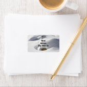 Étiquette Déclenchement De Neige Sur Les Rochers (En situation)