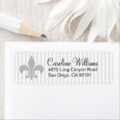 Étiquette Déco Fleur De Lis (En situation)