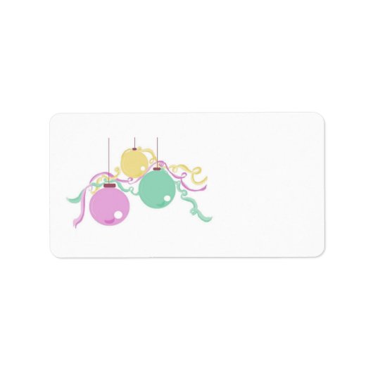 Étiquette Décorations de fêtes (Devant)