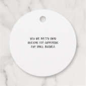 Étiquette décorative d'oeuf de couronnes (Dos)