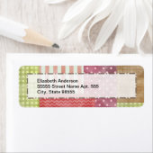 Étiquette Découpe en Patchwork (En situation)