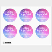 Étiquette d'écouvillonnage de sucre personnalisabl (Feuille)