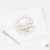 Étiquette d'écouvillonnage de sucre personnalisabl (Enveloppe)