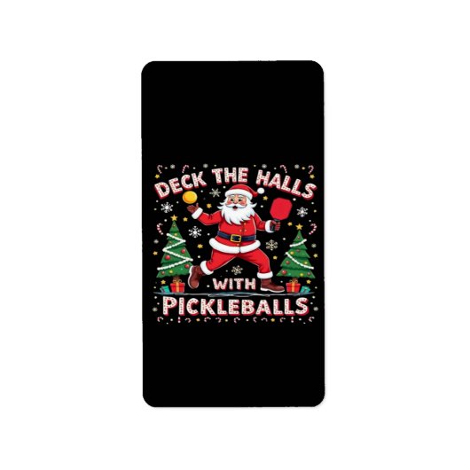 Étiquette Découvrir Les Halls Avec Des Pickleballs (Devant)