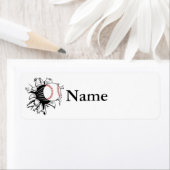 Étiquette Défilé du baseball (En situation)