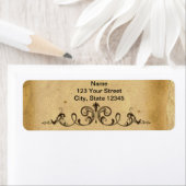 Étiquette Défilement antique (En situation)