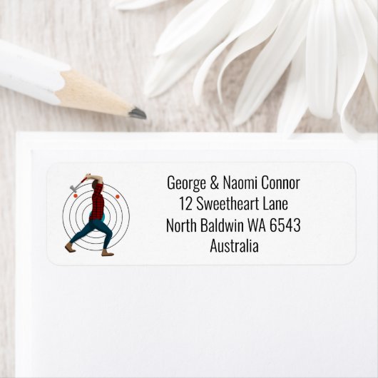 Étiquette Défilement Ax (En situation)