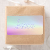 Étiquette Dégradants Ombre couleur cool et votre script (En situation)