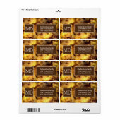 Étiquette Dégradé Abstrait Bokeh (Feuille entière)