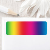 Étiquette Dégradé arc-en-ciel (En situation)