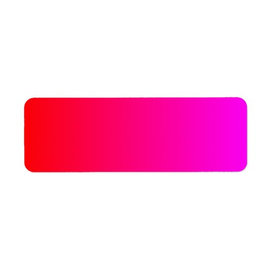 Étiquette Dégradé de Magenta à Rouge (Devant)