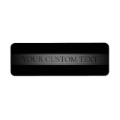 Étiquette Dégradé rayé élégant simple modifiable couleur (Devant)