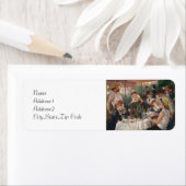 Étiquette Déjeuner de la fête nautique par Renoir (En situation)