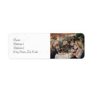 Étiquette Déjeuner de la fête nautique par Renoir