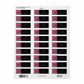 Étiquette Délicat Pastel Mariage rose (Feuille entière)