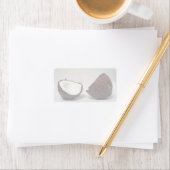 Étiquette Délicieuses moitiés de noix de coco (En situation)