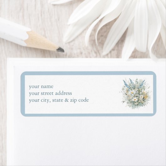 Étiquette Demande de recette pour les marguerites rustiques  (En situation)