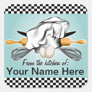 Étiquette d'emballage Baker personnalisé