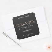 Étiquette d'emballage de bougie à écriture élégant (Enveloppe)