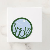 Étiquette d'emballage de cadeau de Noël simple mod (En situation)