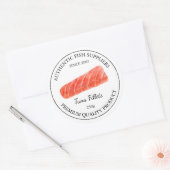 Étiquette d'emballage de filets de poisson de thon (Enveloppe)