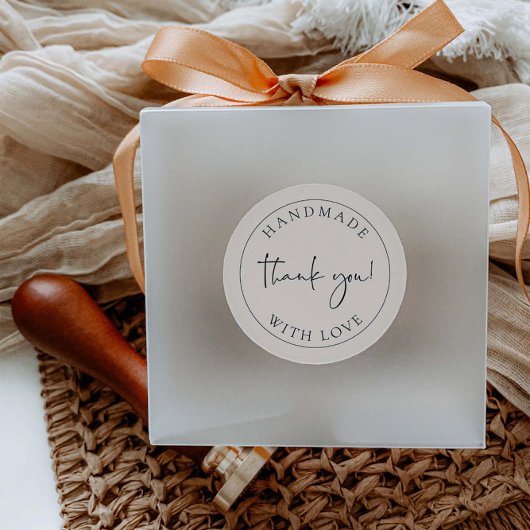 Étiquette d'emballage de Merci d'entreprise artisa