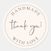 Étiquette d'emballage de Merci d'entreprise artisa (Devant)