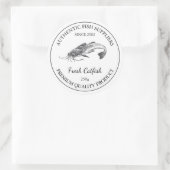 Étiquette d'emballage de poisson de poisson frais (Sac)