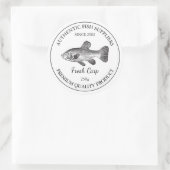 Étiquette d'emballage de poisson frais en carpe (Sac)