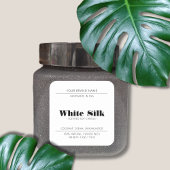 Étiquette d'emballage de produit blanc moderne bou