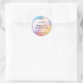 Étiquette d'emballage de produit Pastel Fait Avec  (Sac)