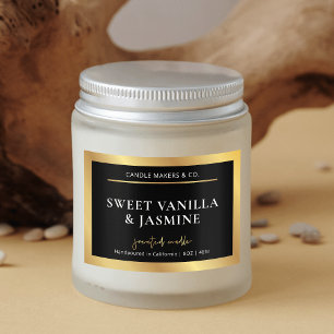 Étiquette d'emballage de produits Black & Gold