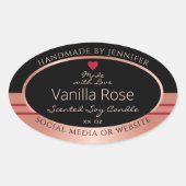 Étiquette d'emballage de produits classiques Noir  (Devant)