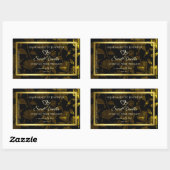 Étiquette d'emballage de produits floraux de Glam  (Feuille)