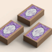 Étiquette d'emballage de savon de lavande violet