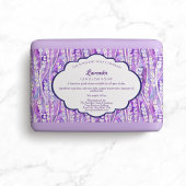 Étiquette d'emballage de savon de lavande violet