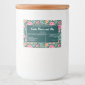 Étiquette d'emballage de savon Pink Vert imperméab (Devant)