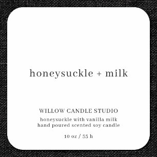 Étiquette d'emballage d'entreprise minimaliste mod