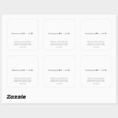 Étiquette d'emballage d'entreprise minimaliste mod (Feuille)