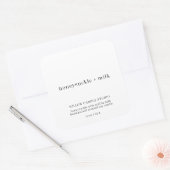 Étiquette d'emballage d'entreprise minimaliste mod (Enveloppe)