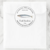 Étiquette d'emballage des sardines fraîches (Sac)