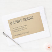 Étiquette d'emballage en papier Vintage rustique K (Enveloppe)