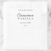 Étiquette d'emballage minimaliste de bougie (Sac)